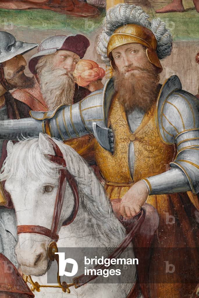 Image de Fresque représentant Homme à cheval par Bernardino Luini