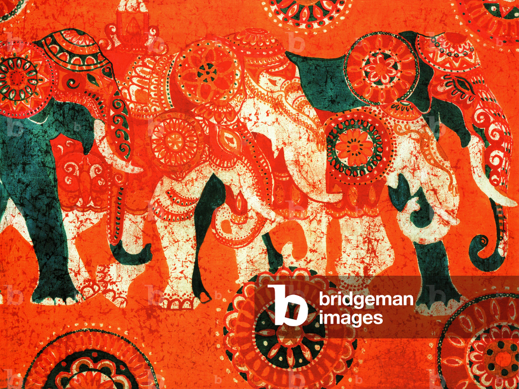 Procession festive, 1975 (batik)