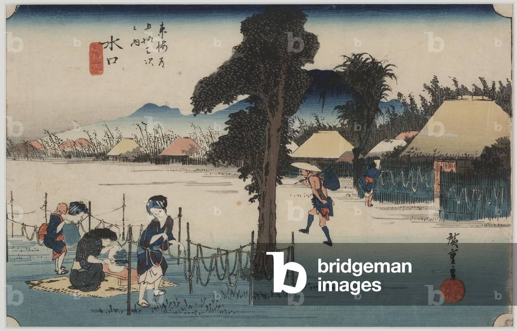 Famous Dried Gourd Shavings, 1834 (xilografia a colori)