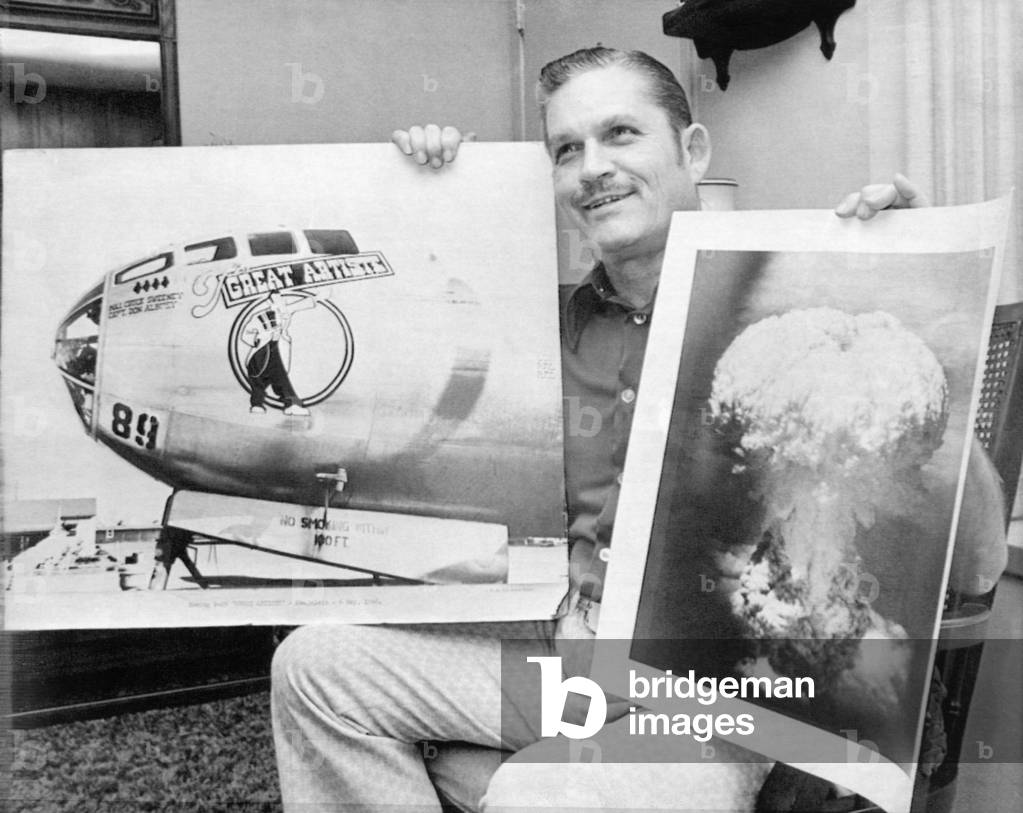Atomic Bomb. Kermit Beahan, bombardier on the plane that dropped the