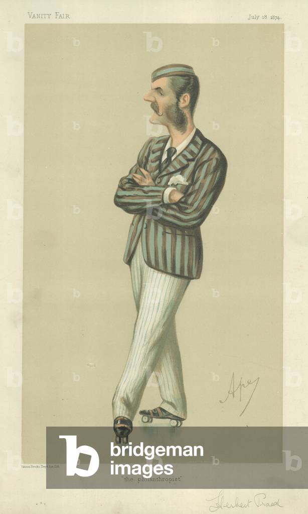 Herr Herbert Praed (Farblitho)