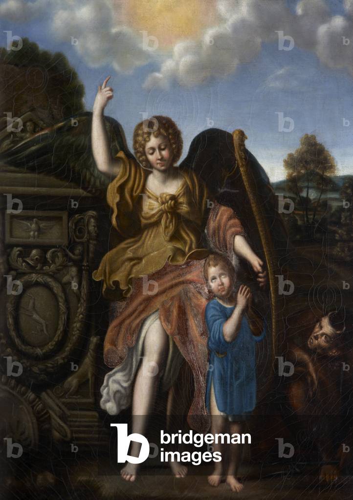 tobias e il angelo (dopo domenchino)