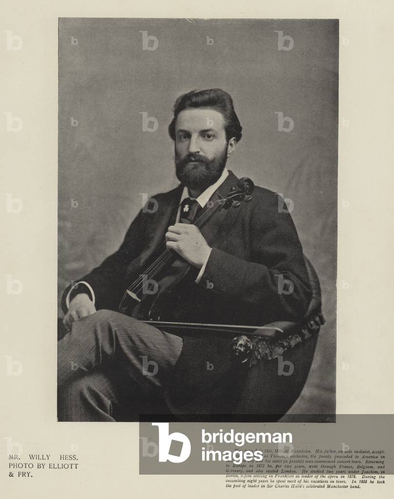 Bild von Fotografie "Herr Willy Hess (s/w Foto)" 1801 von English Photographer