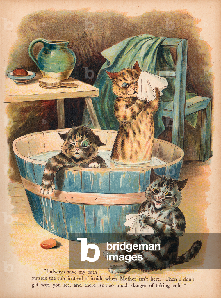 "Louis Wain Cats (cromolito)" di Louis Wain