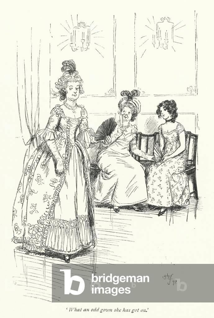 Illustrazione per Northanger Abbey di Jane Austen (lito)