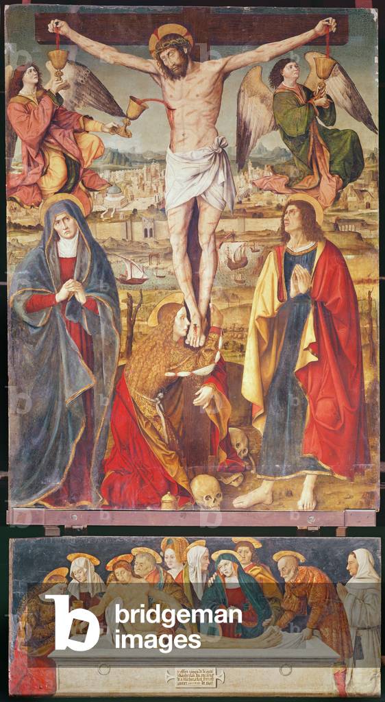 "Crocifissione e sepoltura", 1517-20 di Antonio Ronzen