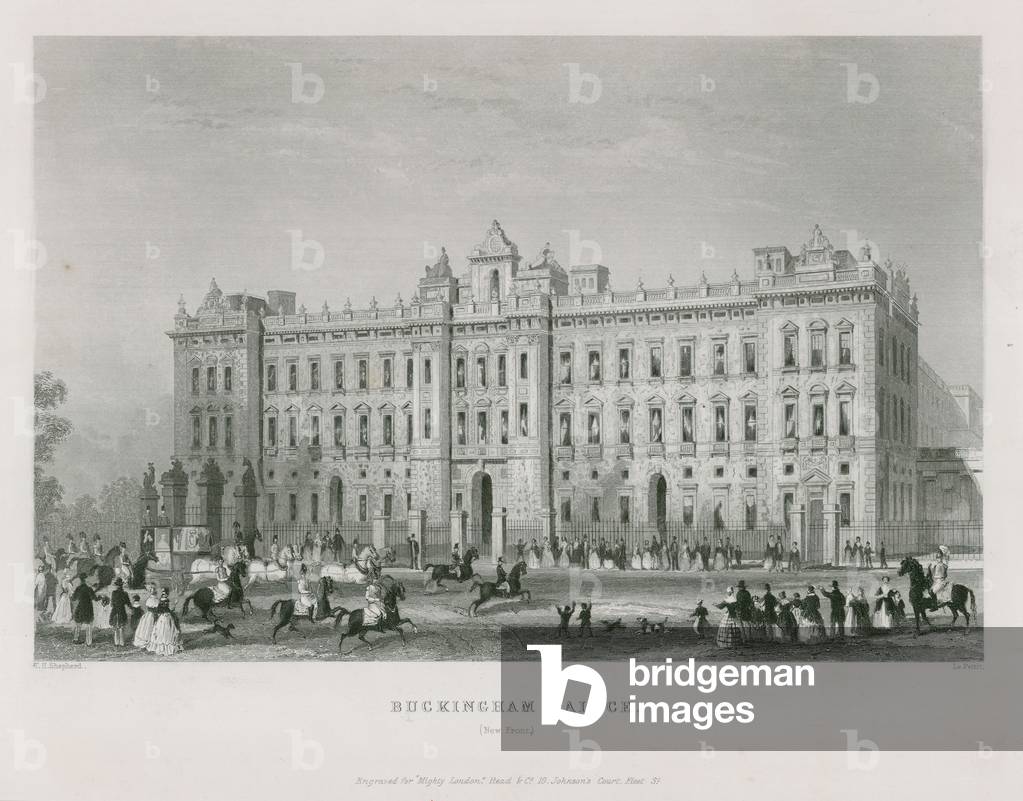 Buckingham Palace (engraving) by Thomas Hosmer Shepherd