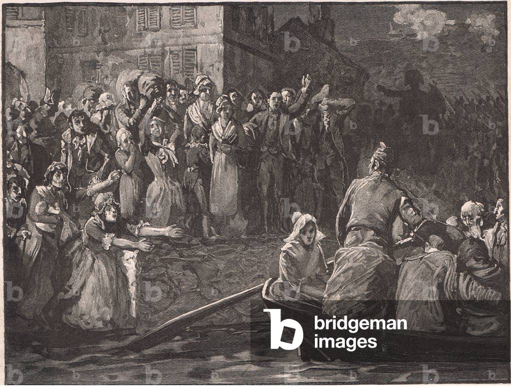 Immagine di Stampa "Ritiro dei monarchici da Tolone d.C. 1793" di Paul Hardy