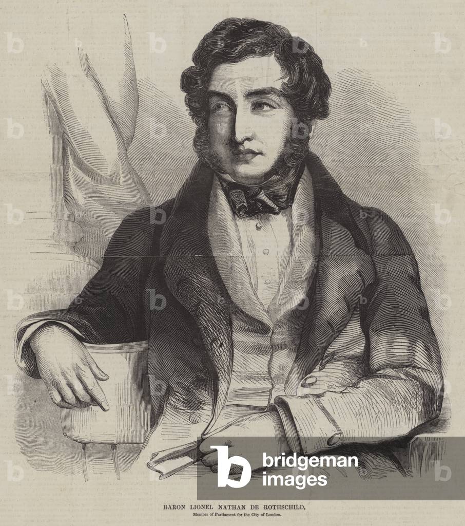 Baron Lionel Nathan de Rothschild (Gravur)