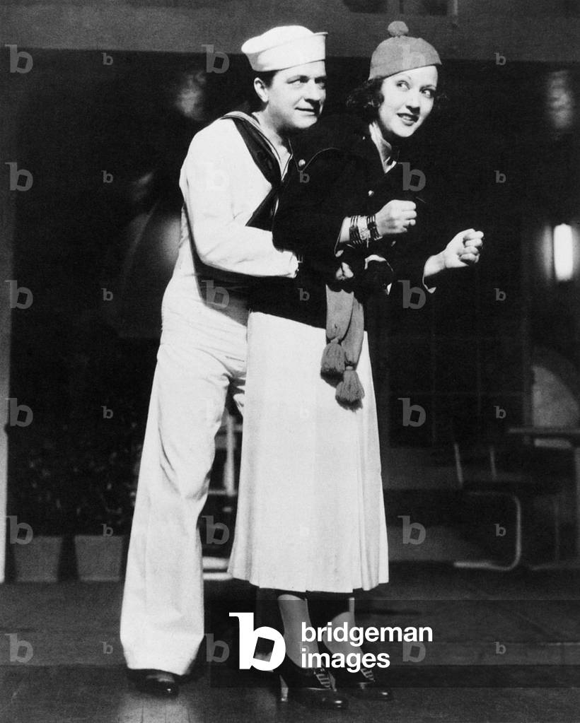 Image of ETHEL MERMAN (19081984) American actress and singer. Photographed with costar