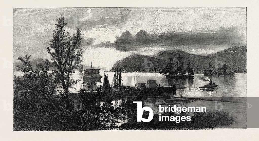 Bild von Gravur "French Canadian Life"