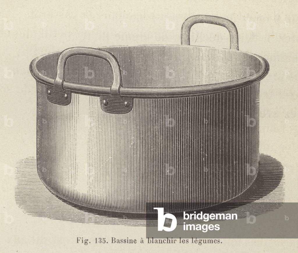 Bild von Druck "Bassine ein Blanchir les legumes (litho)" 1801 von French School