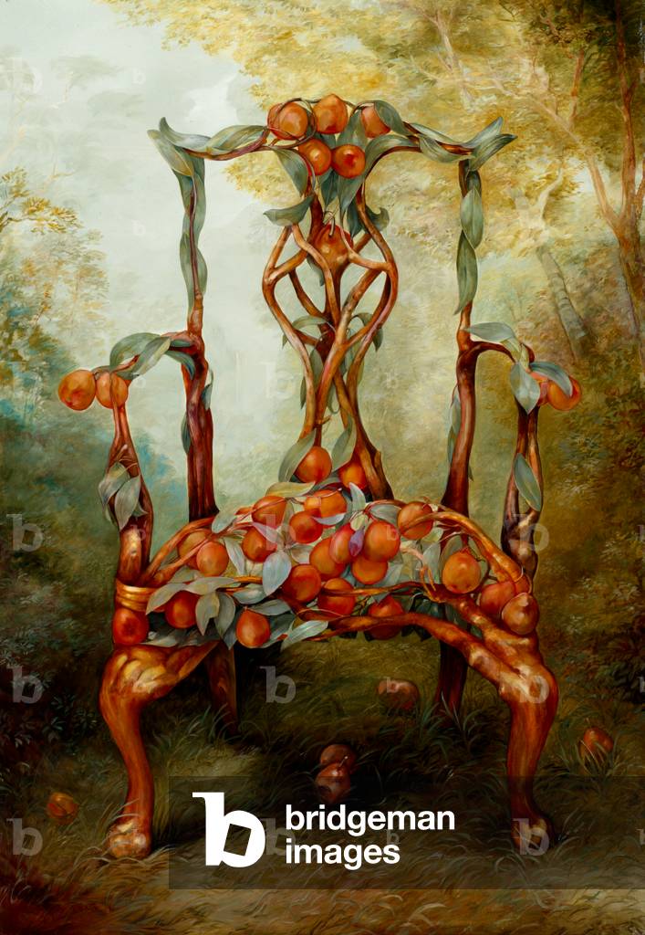 Image of Painting depicting Seckel Pear Chair 2000 by Timothy Martin