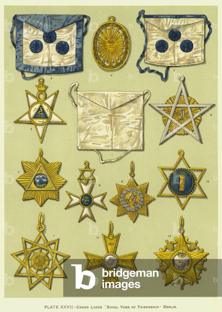 Grand Lodge „Royal York of Friendship“, Berlin (Farbe Litho)