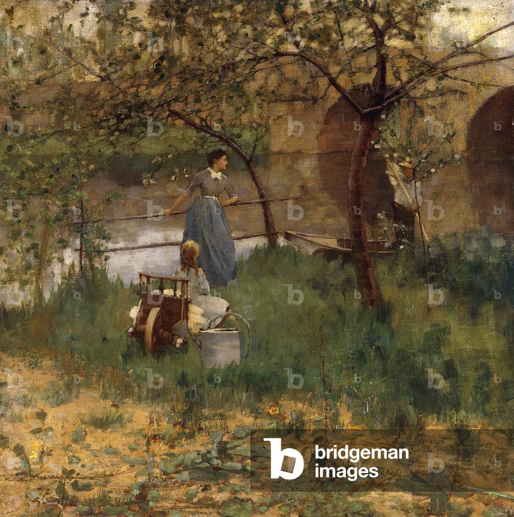Immagine di Dipinto "Sul Loing", 1884 di John Lavery