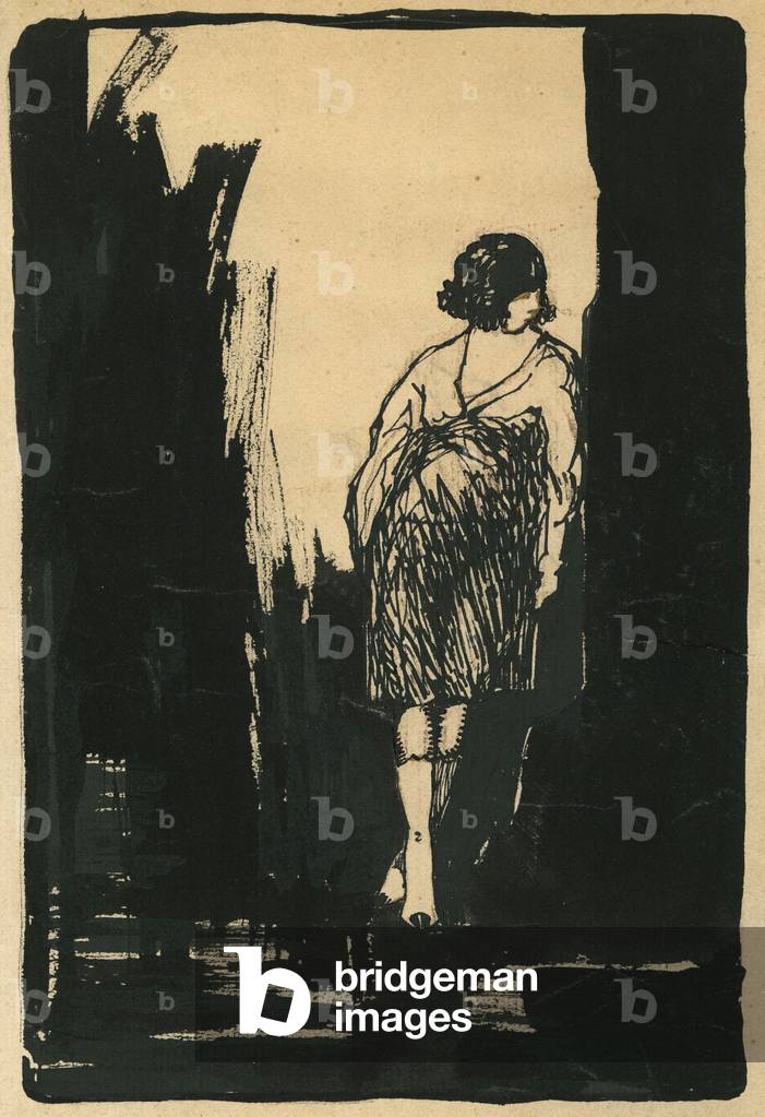 Image de Dessin représentant prostituée encre vers 1930 anonyme 1930 par Unknown Artist