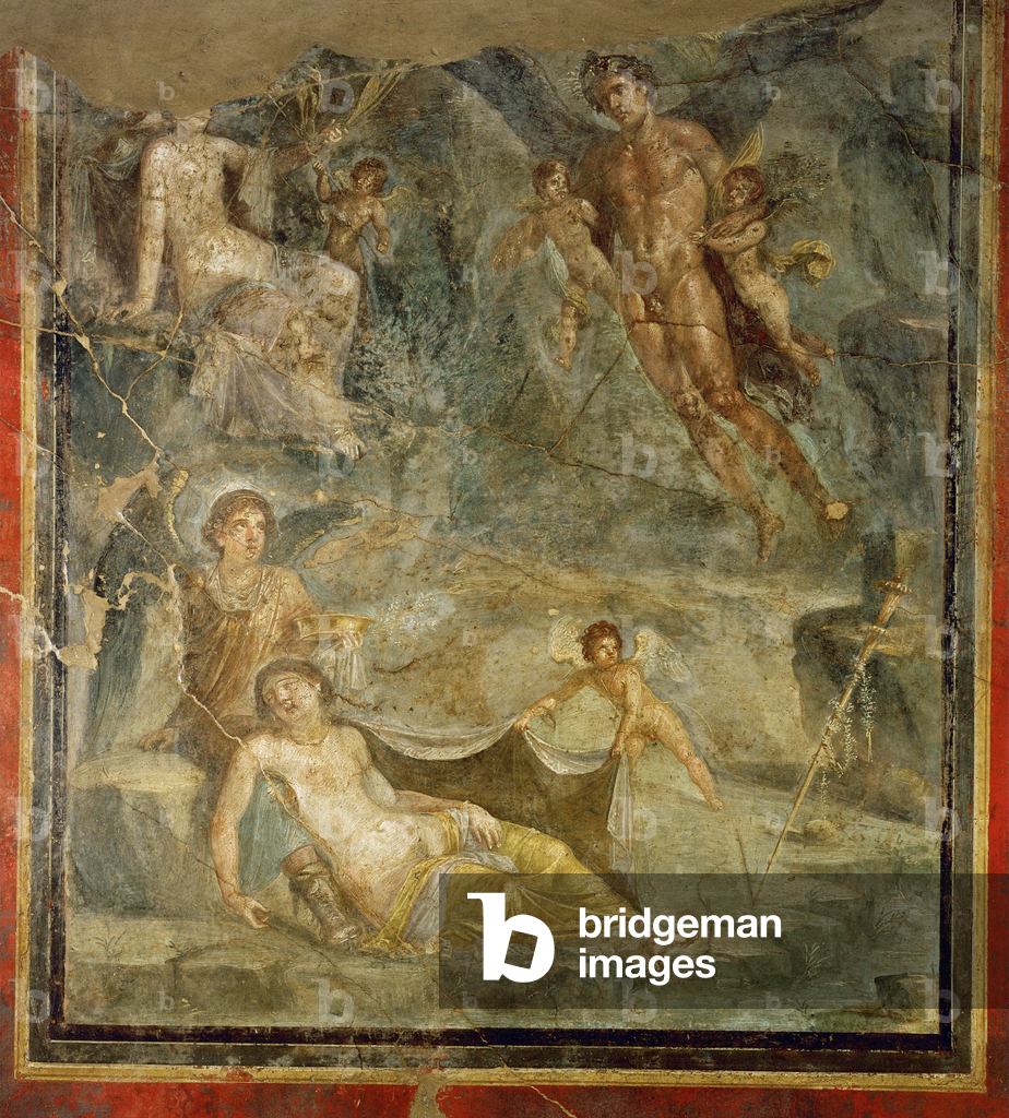 Zefiro e Chlory, primo piano del 10-04-03/36 Dalla Casa del Naviglio, Pompei