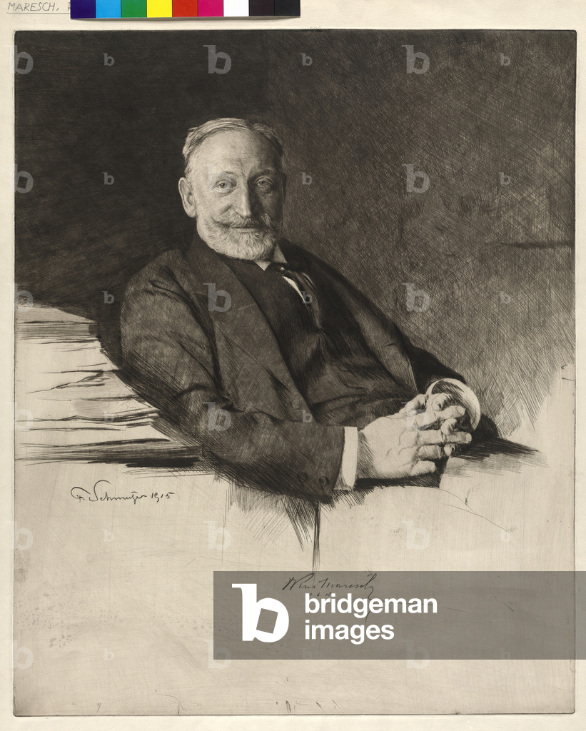 Image of Engraving depicting Rudolf Maresch 1915 by Ferdinand Schmutzer
