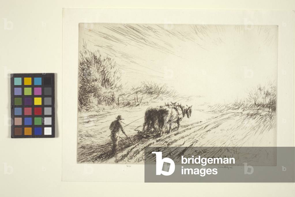 Débrayage précoce (printemps) (gravure)