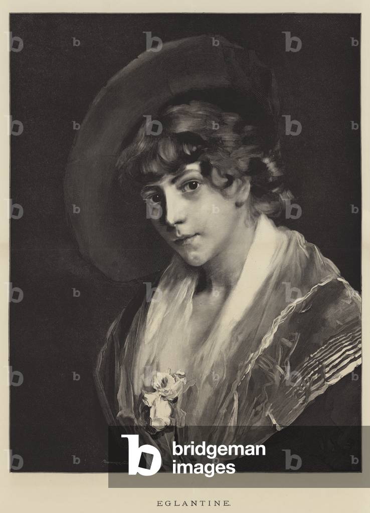 Eglantine (engraving) by English Artist