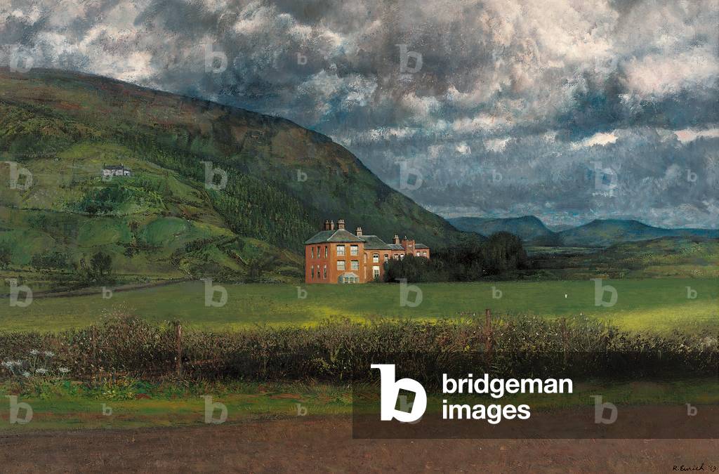 Stormy morning, mid-Wales, 1969 (oil on canvas)