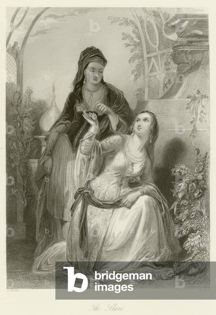 "Der Sklave (Gravur)" von English School, b/w