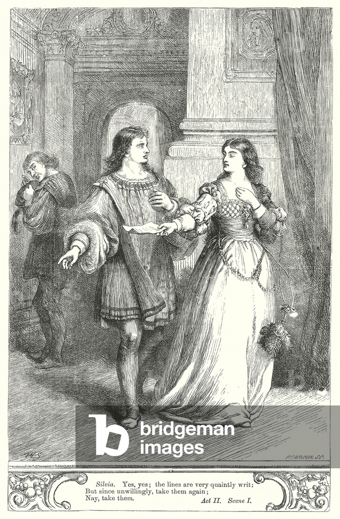 Die zwei Herren von Verona (Kupferstich)