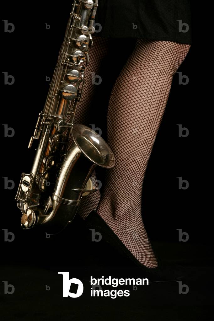 Alto saxophone next to