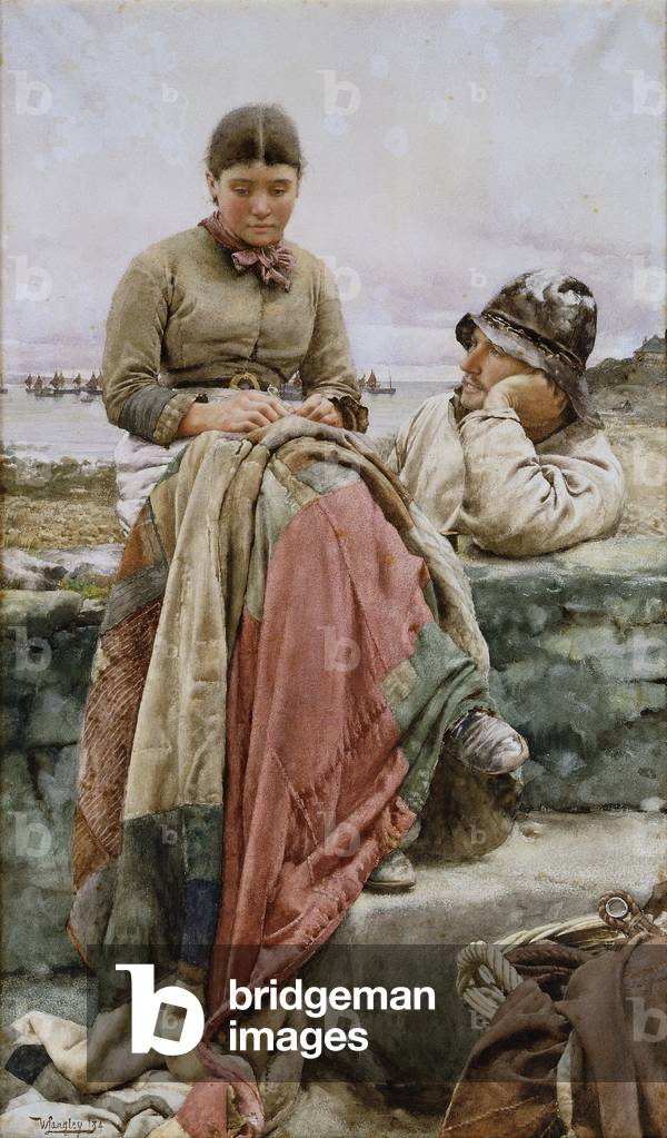 "Ein Liebhaber und sein Lass", 1884 von Walter Langley