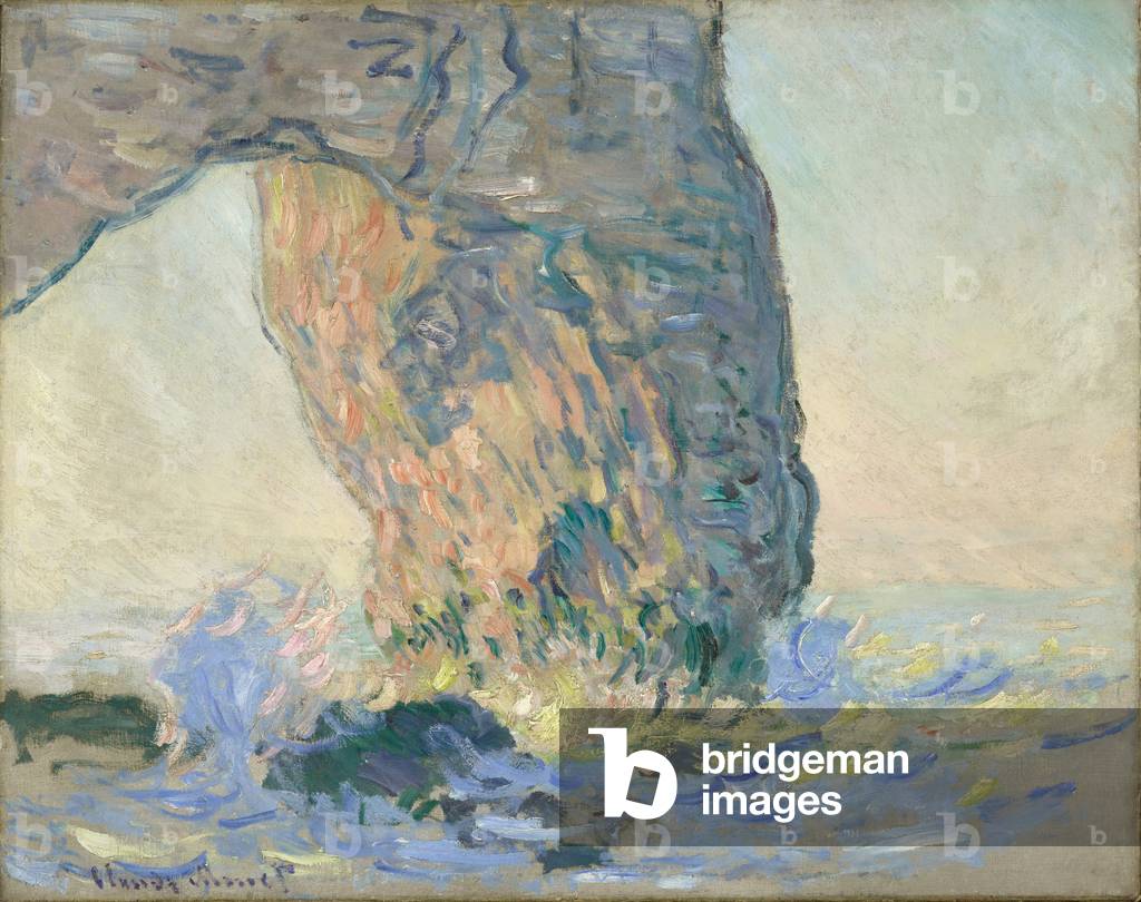 Image of Painting depicting Waves at the Manneporte 1885 by Claude Monet