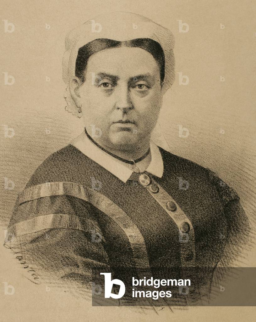 "porträt von königin victoria von england (gravur)", b/w