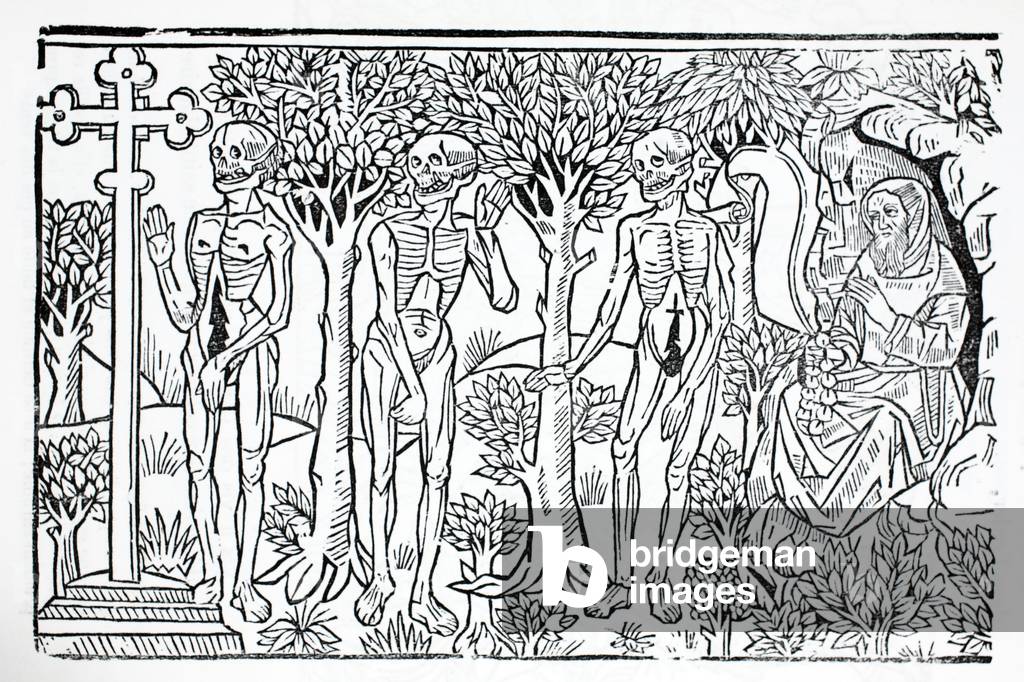 Die drei Toten (Litho)