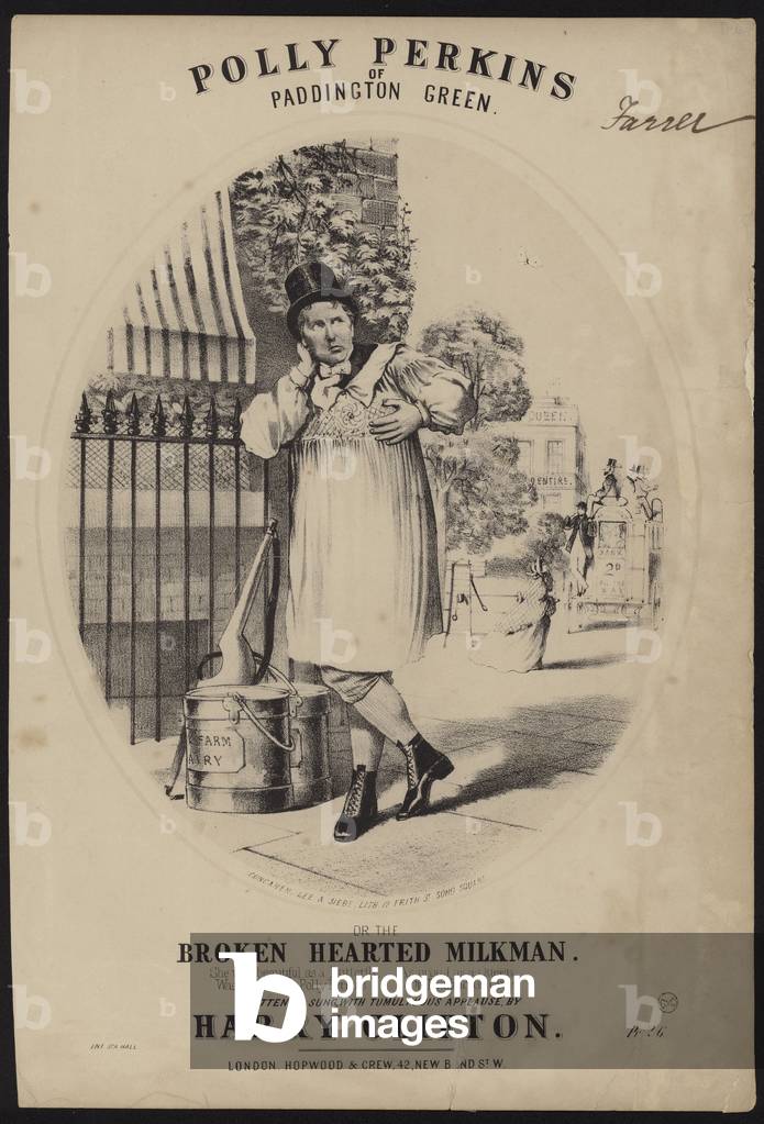 Bild von Druck "Polly Perkins von Paddington Green oder der Broken Hearted Milkman (litho)" von English School