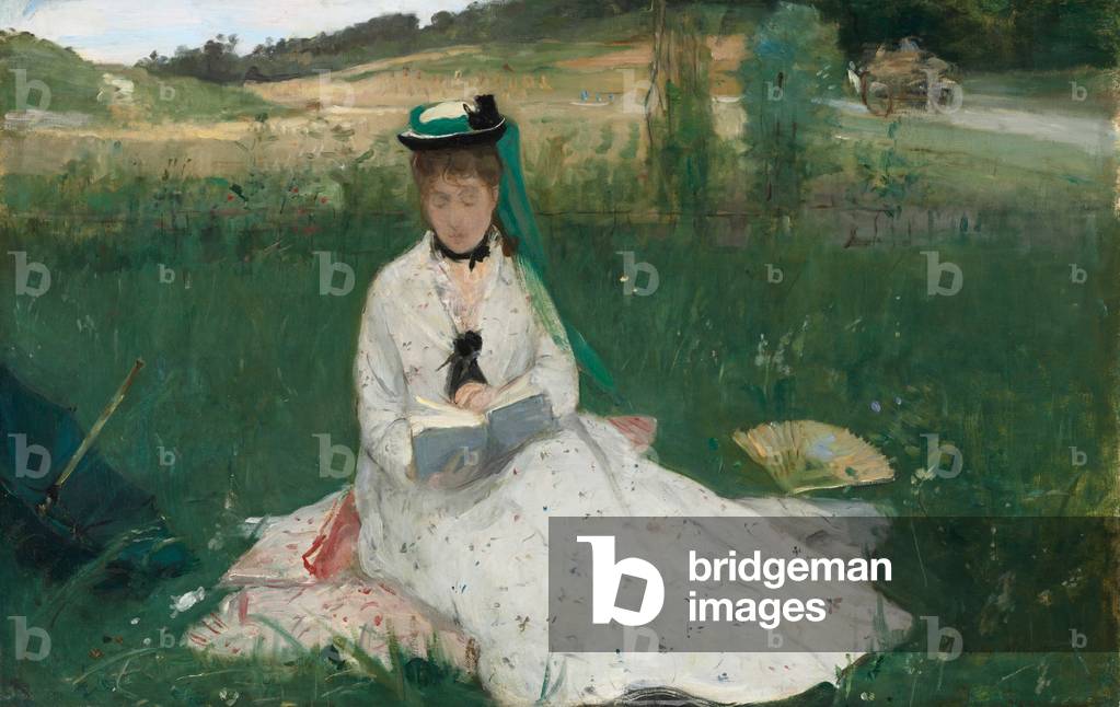 Lesen, 1873 (öl auf leinwand)