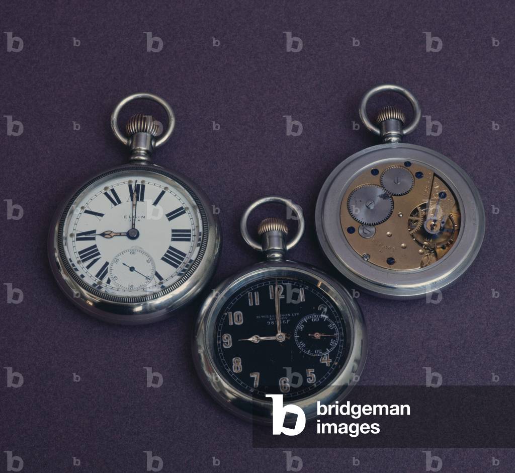 World War I military pocket watches (nickel case)
