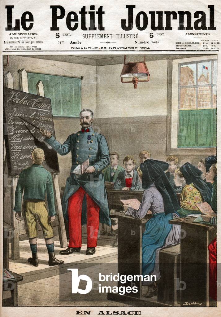 Image of Print depicting Republican school 1914 by French Artist
