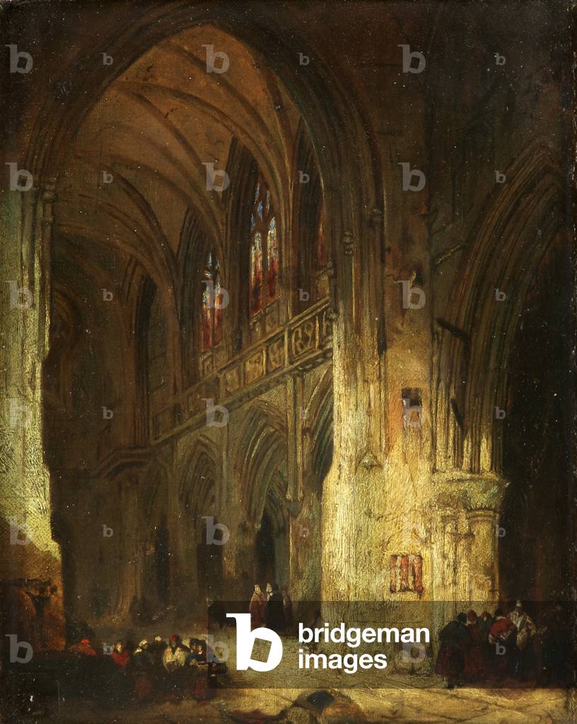 Kirche Innenraum (Öl auf Leinwand)