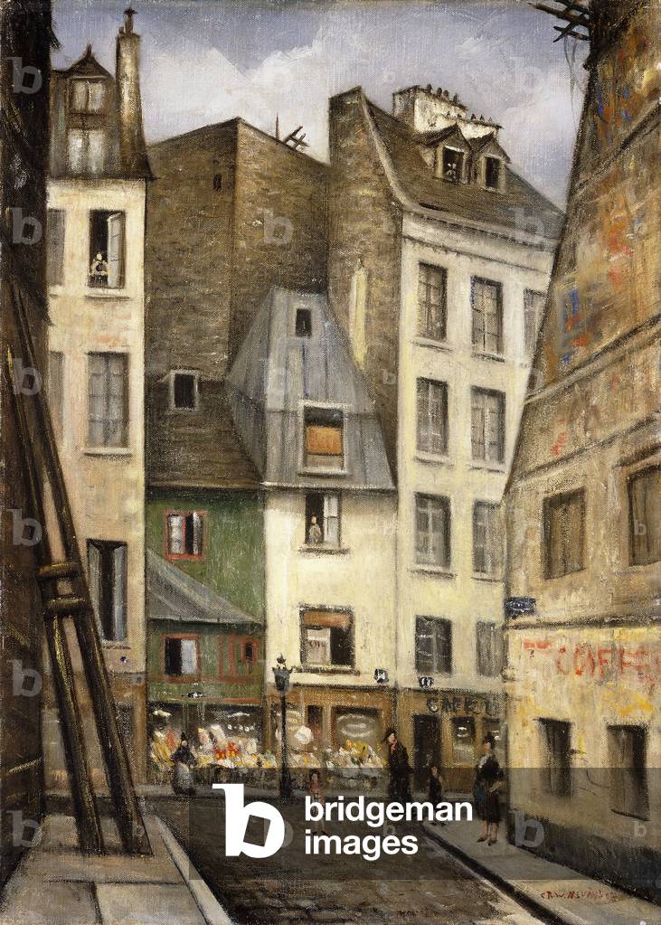 Immagine di Dipinto "Rue St. Julien le Pauvre" di Christopher Richard Wynne Nevinson