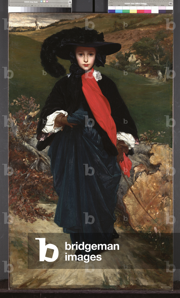 Image of Painting depicting Portrait of May Sartoris 1860 by Frederic Leighton