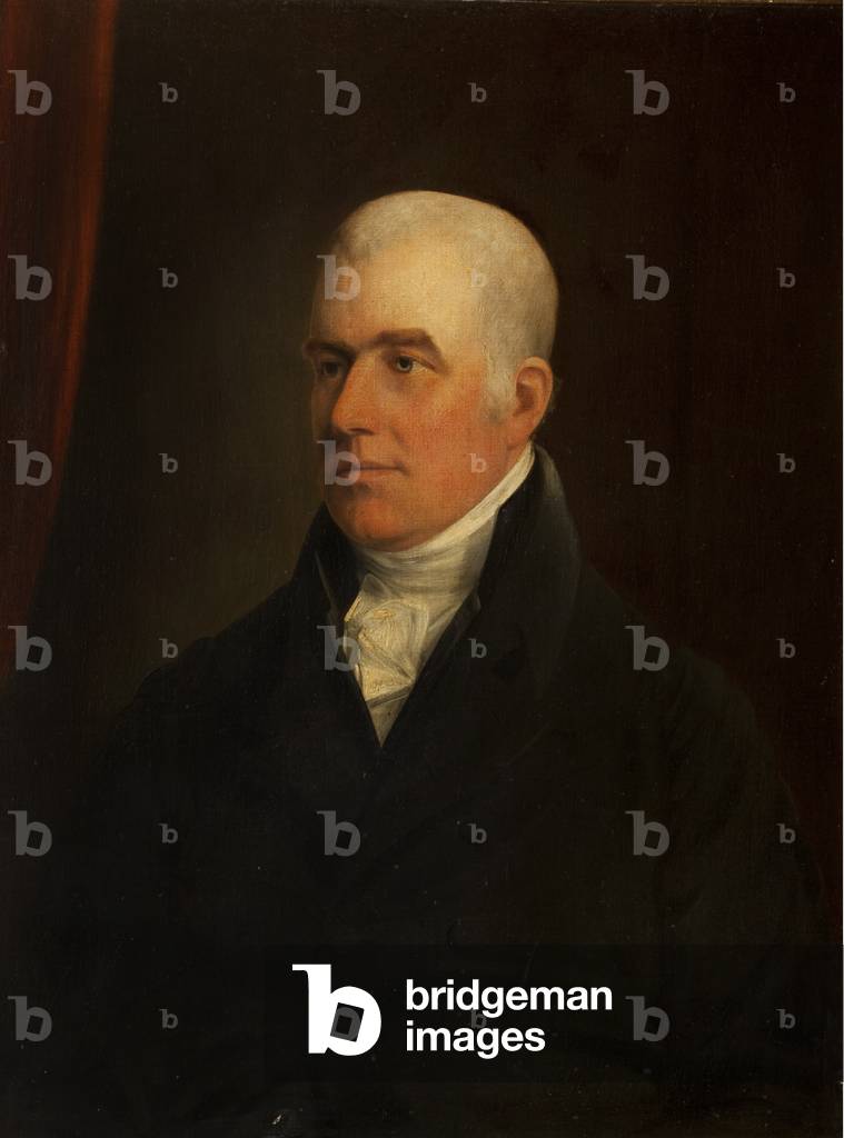 Image of Painting depicting Dr Barlow (oil on canvas) 1801 by Unknown Artist, b/w