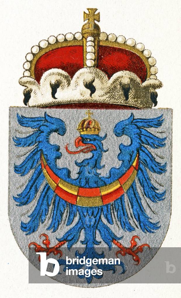 Wappen von Carniola, um 1898 (Farbe litho)