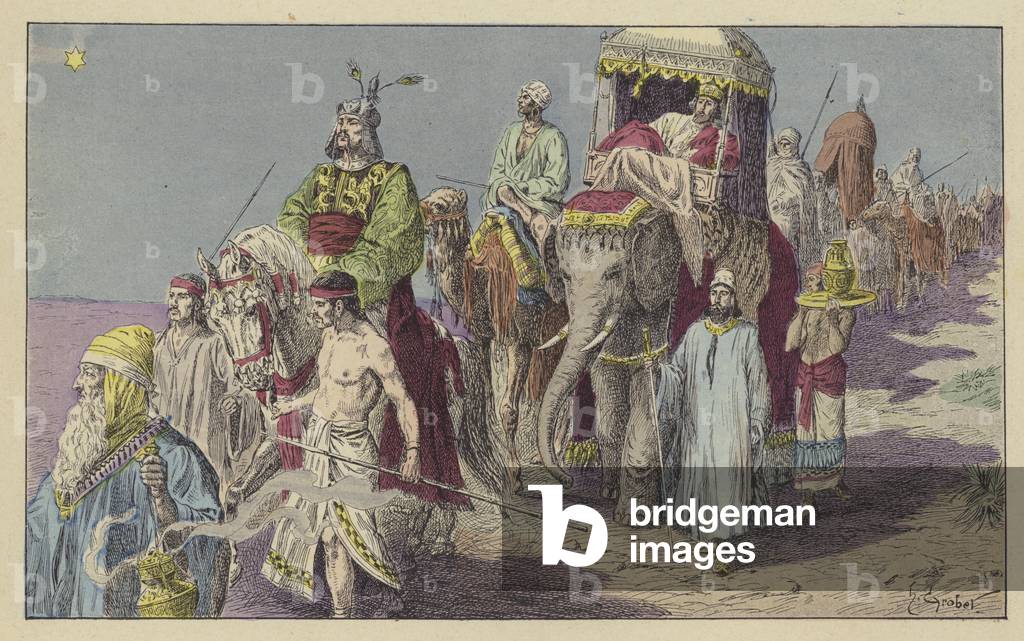 I Tre Re guidati dalla stella (colore lito)