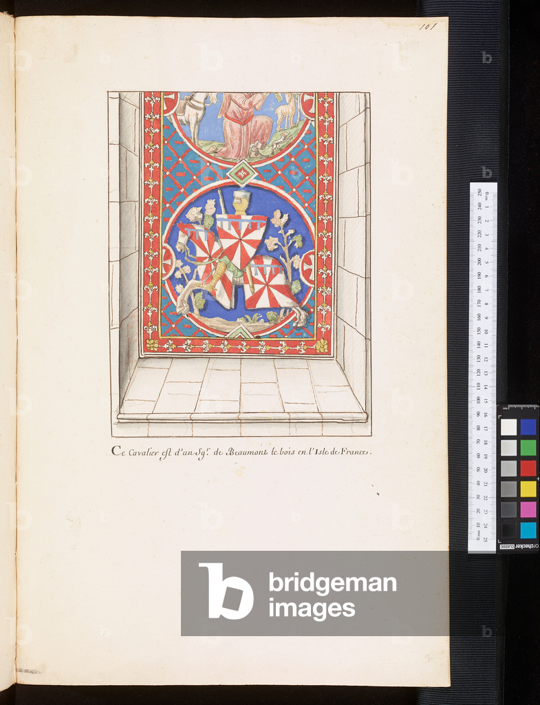 Monuments and epitaphs in the churches of Normandy Champagne and Bourgogne, c.1700 (drawing)