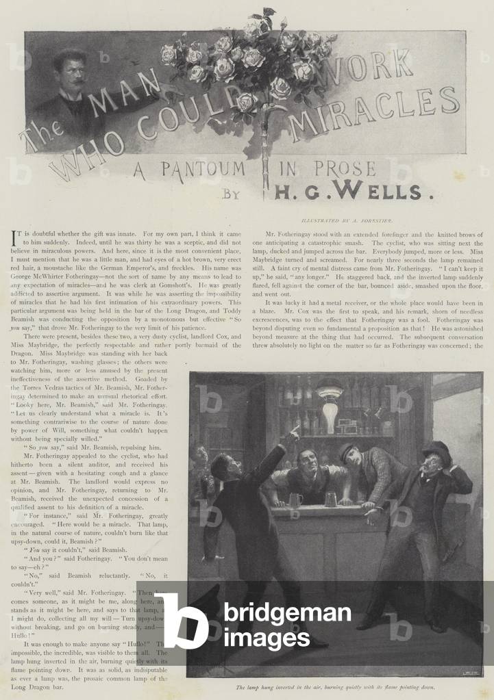 Image of Print depicting The Man Who Could Work Miracles 1898 by Amedee Forestier