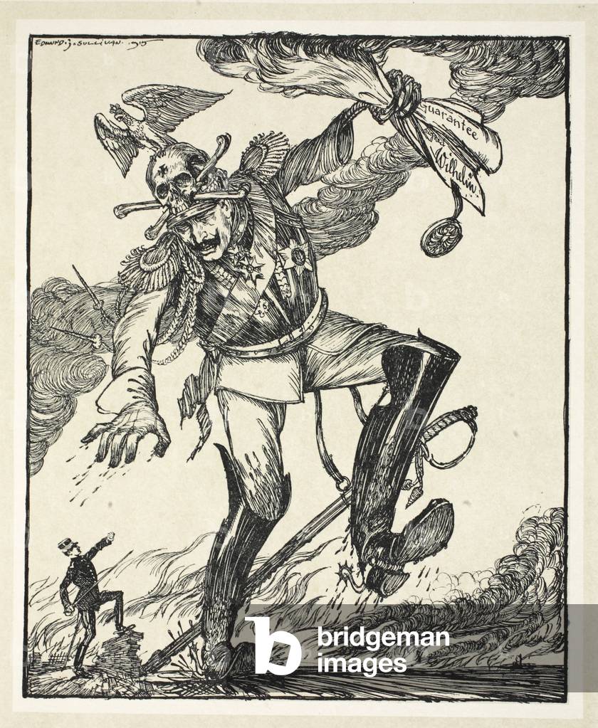 Jack, the Giant Killer (dedicato al Re del Belgio), pub. 1916 (litografia)