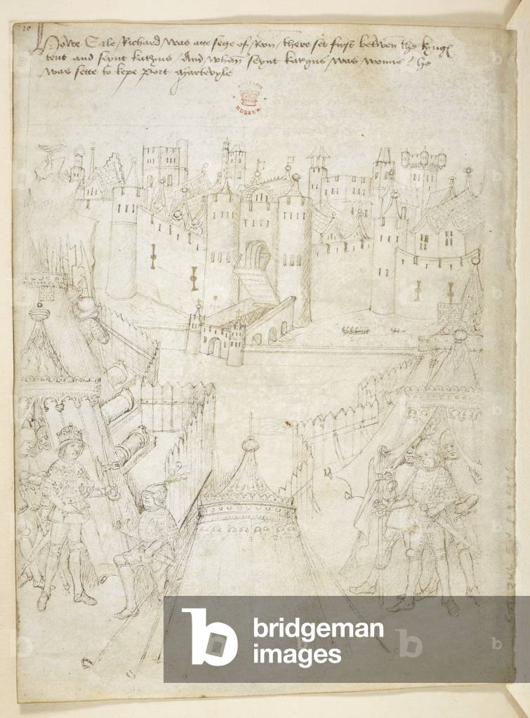 Cotton Julius E. IV, art. 6, The 'Beauchamp Pageants', c.1483 (ink on vellum)