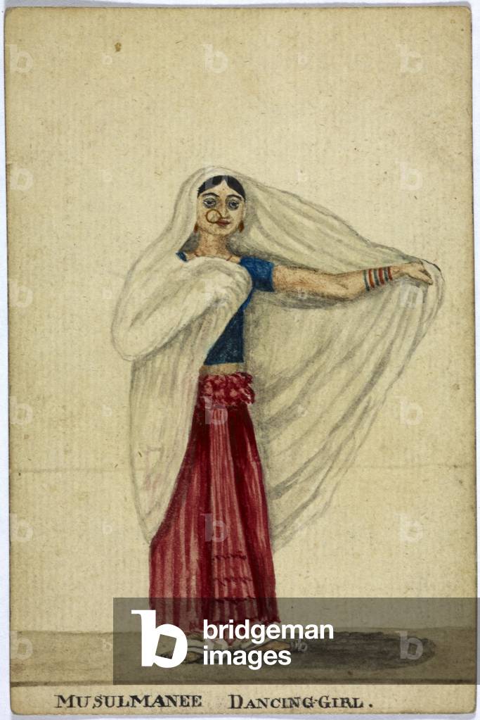 Ragazza danzante musulmana.
