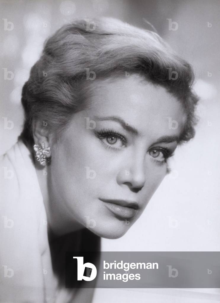 Cantante e attrice chanson tedesca Hildegard Knef, Germania 1955 (foto in b/n)