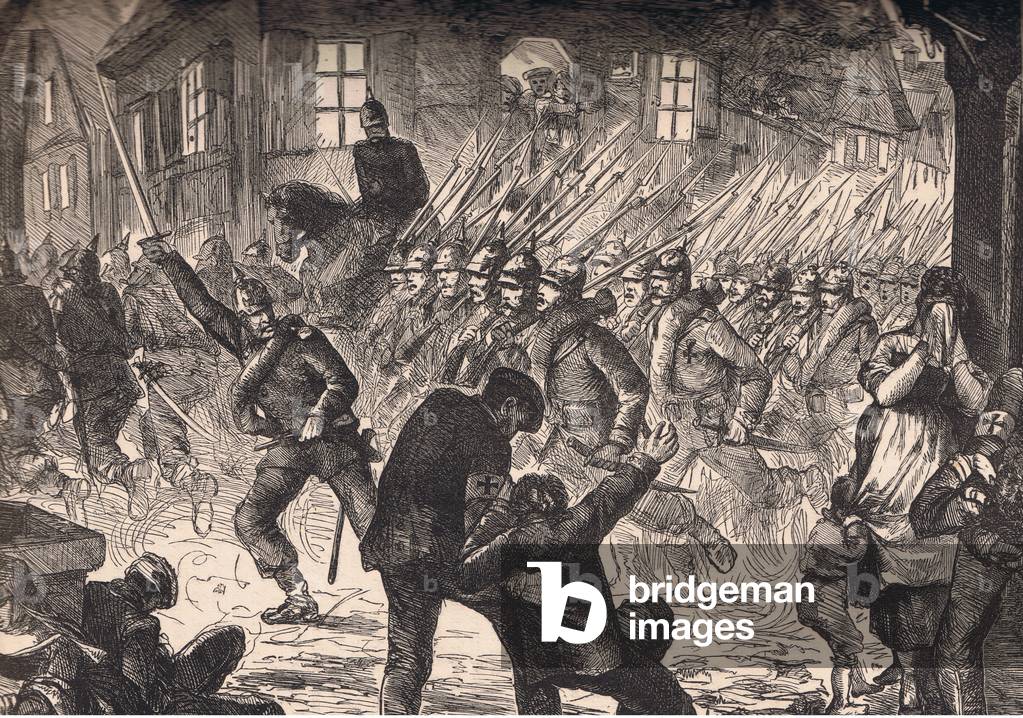 Immagine di Stampa "Avanzamento prussiano a Gravelotte" di English School