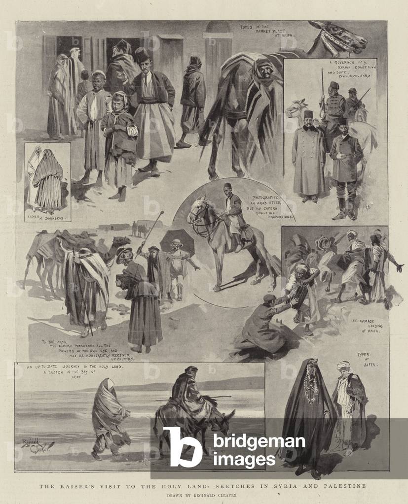 La visita del Kaiser in Terra Santa, schizzi in Siria e Palestina (lito)